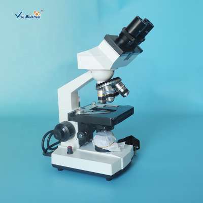 Biological Binocular Microscope Human and Animal Cell Biology&Genetics Microscope Prepared Slides Microscope