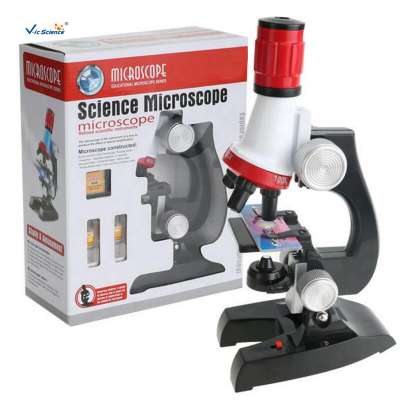 Science Toy 1200 Times Children Biology Microscope