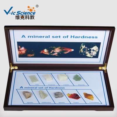 Set of Mineral Hardness rocks specimens for geology education and research (9 kinds)